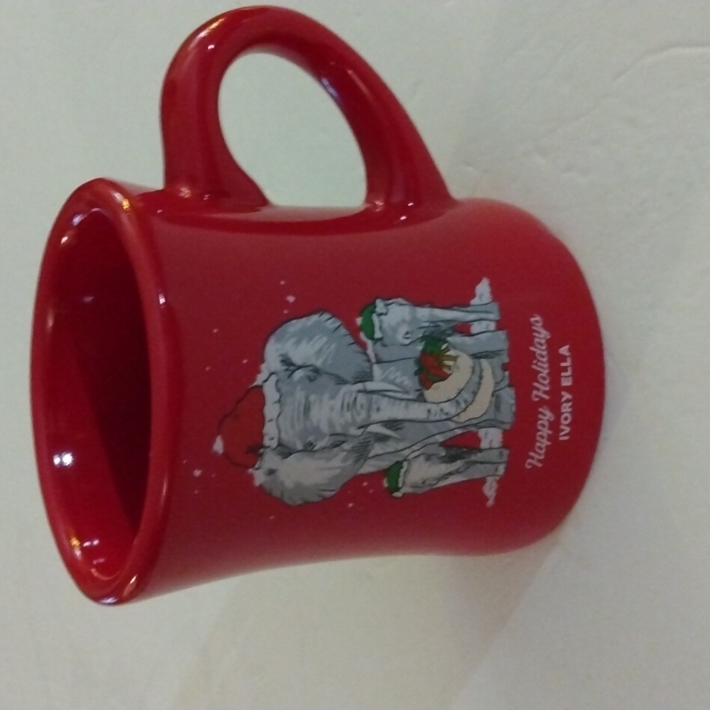 IVORY ELLA Red Holiday Mug NEW